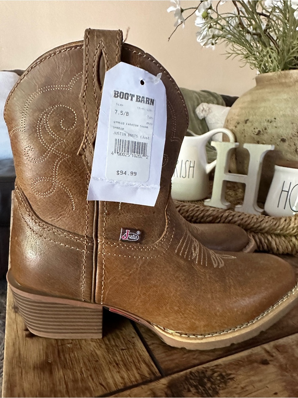 Justin Boots Women’s Brown Western Ankle Boots